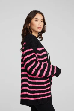 Store Vibe Melrose Stripe Cardigan Women Outerwear|Loungewear