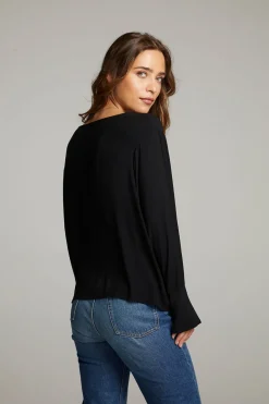 Discount Warren Licorice Blouse Women Loungewear|Tops