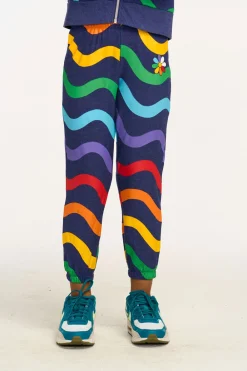 Cheap Wavy Rainbow Slouchy Pant Kids Girls