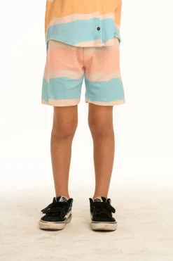 New Welt Wavy Stripe Pocket Shorts Kids/BOY Boys