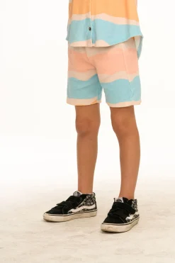 New Welt Wavy Stripe Pocket Shorts Kids/BOY Boys
