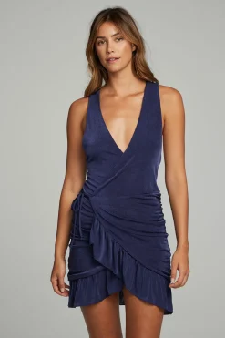 Online Westside Mini Dress - Dark Denim Women Loungewear|Dresses