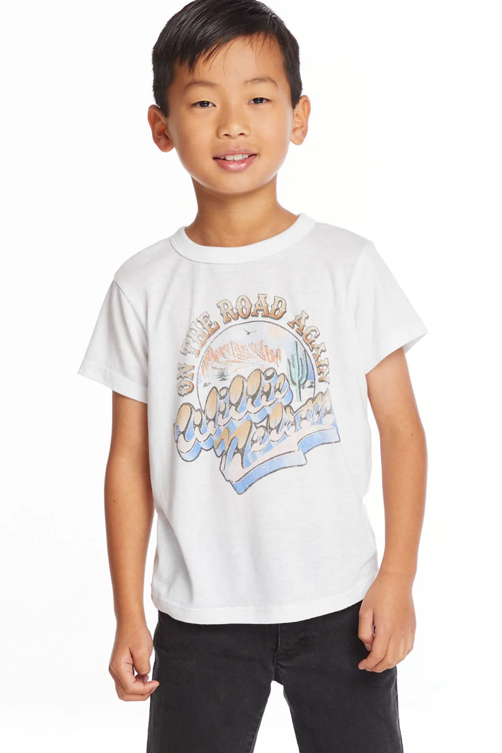Fashion Willie Nelson On The Road Again Boys Tee Women/Kids/BOY Boys|Music