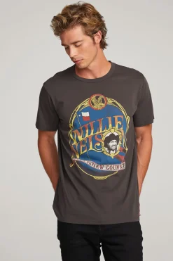 Cheap Willie Nelson Outlaw Country Mens Tee Women Tops|Music