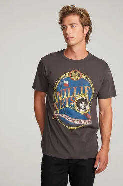 Cheap Willie Nelson Outlaw Country Mens Tee Women Tops|Music