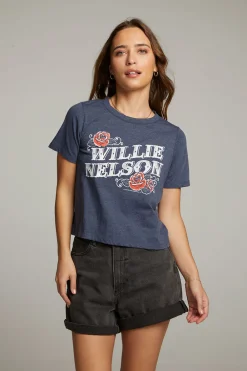 Hot Willie Nelson Roses Tee Women Loungewear|Music