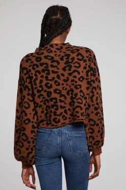 Fashion Willie Old Town Leopard Pullover Women Outerwear|Loungewear