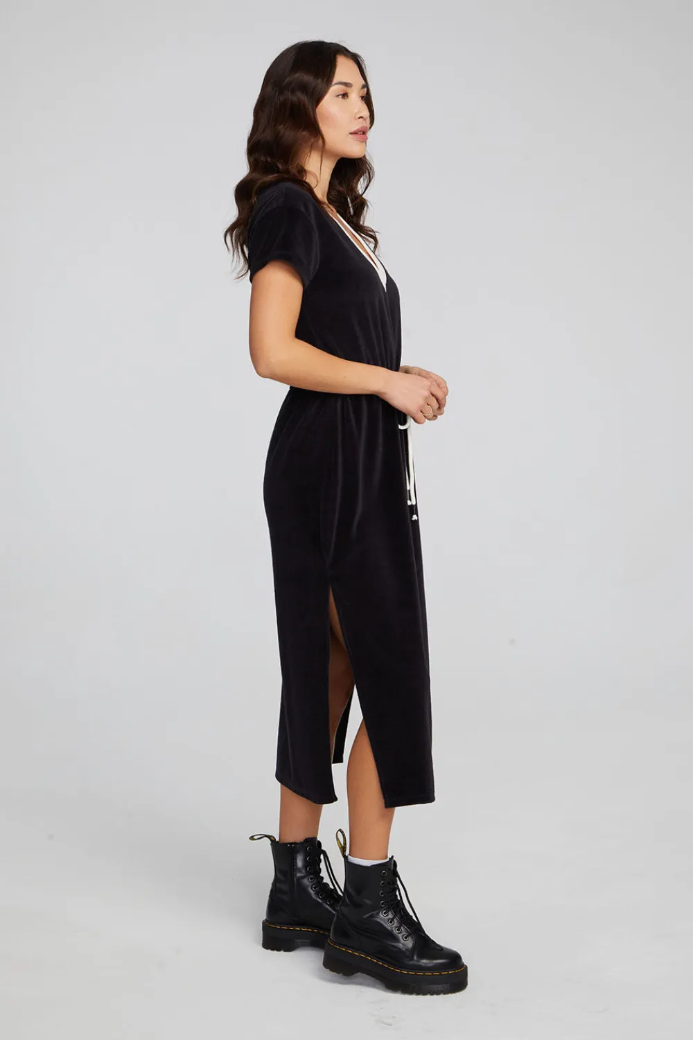 Best Woods Shadow Black Dress Women Loungewear|Dresses
