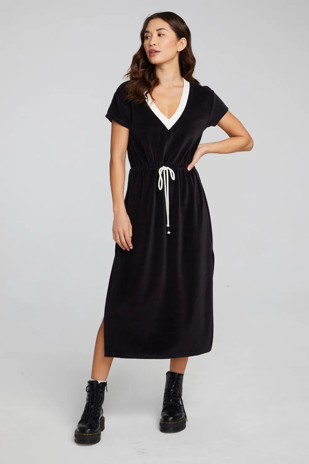 Best Woods Shadow Black Dress Women Loungewear|Dresses