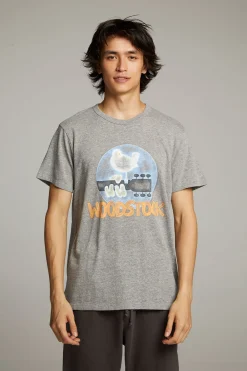 Outlet Woodstock Bird On Guitar Crew Neck Tee Women Tops|Music