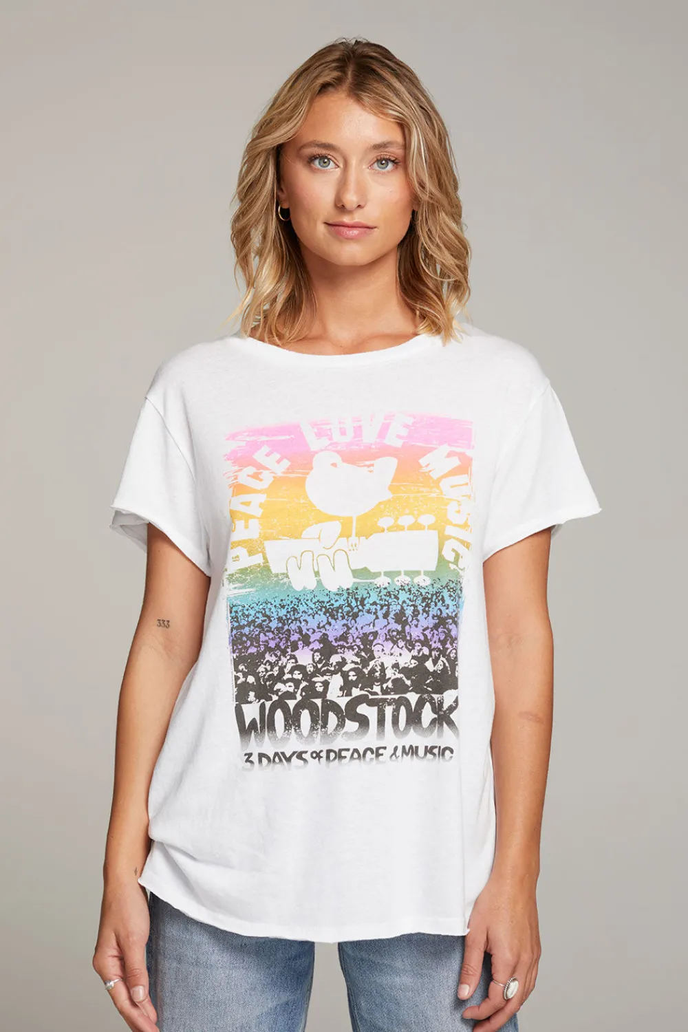Outlet Woodstock Peace Love Music Tee Women Loungewear|Music