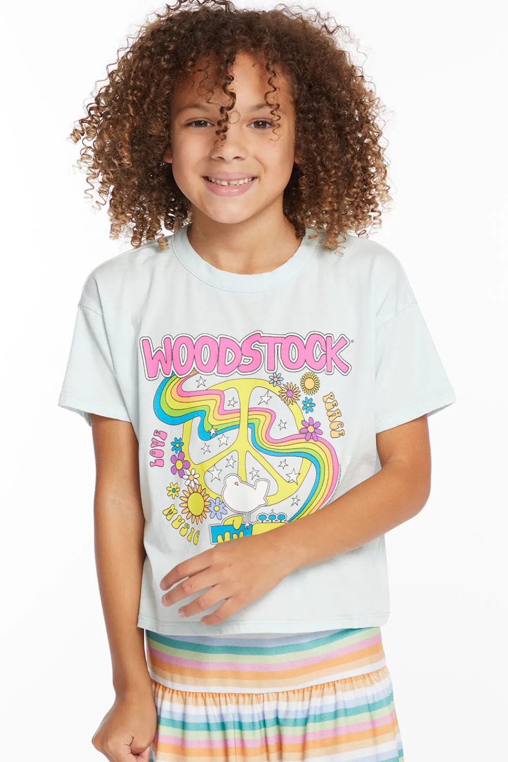 Hot Woodstock Peace Sign Girls Tee Women/Kids Girls|Music