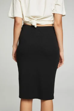 New Wrap Front Pencil Skirt Women Bottoms