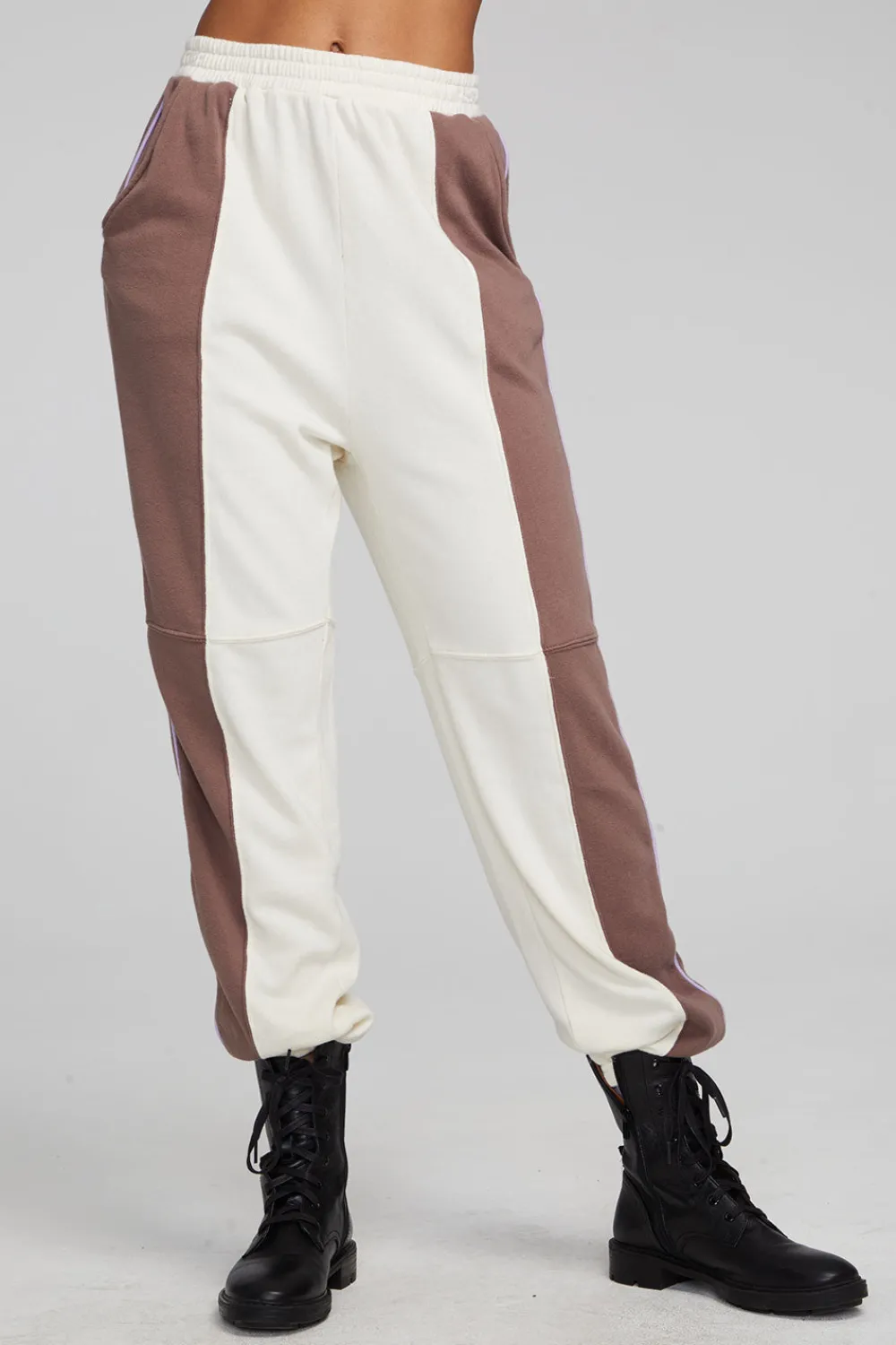 Flash Sale Yale Deep Taupe And Almond Jogger Women Loungewear|Bottoms