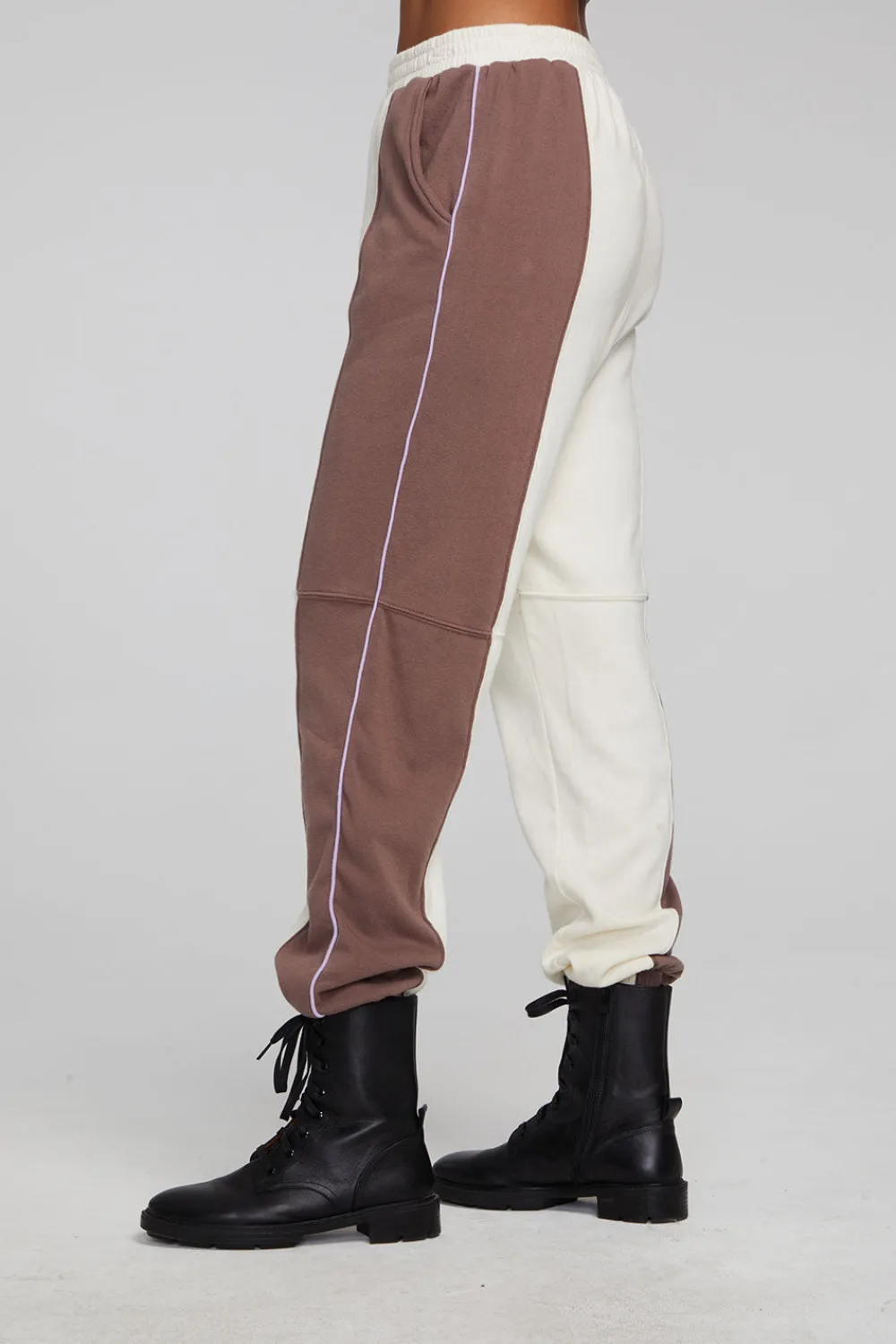 Flash Sale Yale Deep Taupe And Almond Jogger Women Loungewear|Bottoms