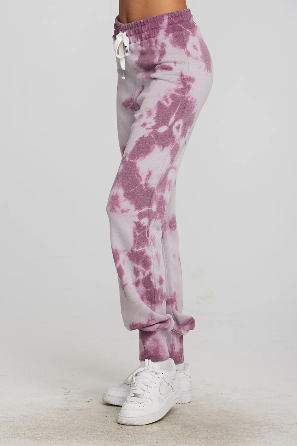 Cheap Zuma Cotton Terry Joggers With Rib And Shoestring Tie Women Loungewear|Bottoms
