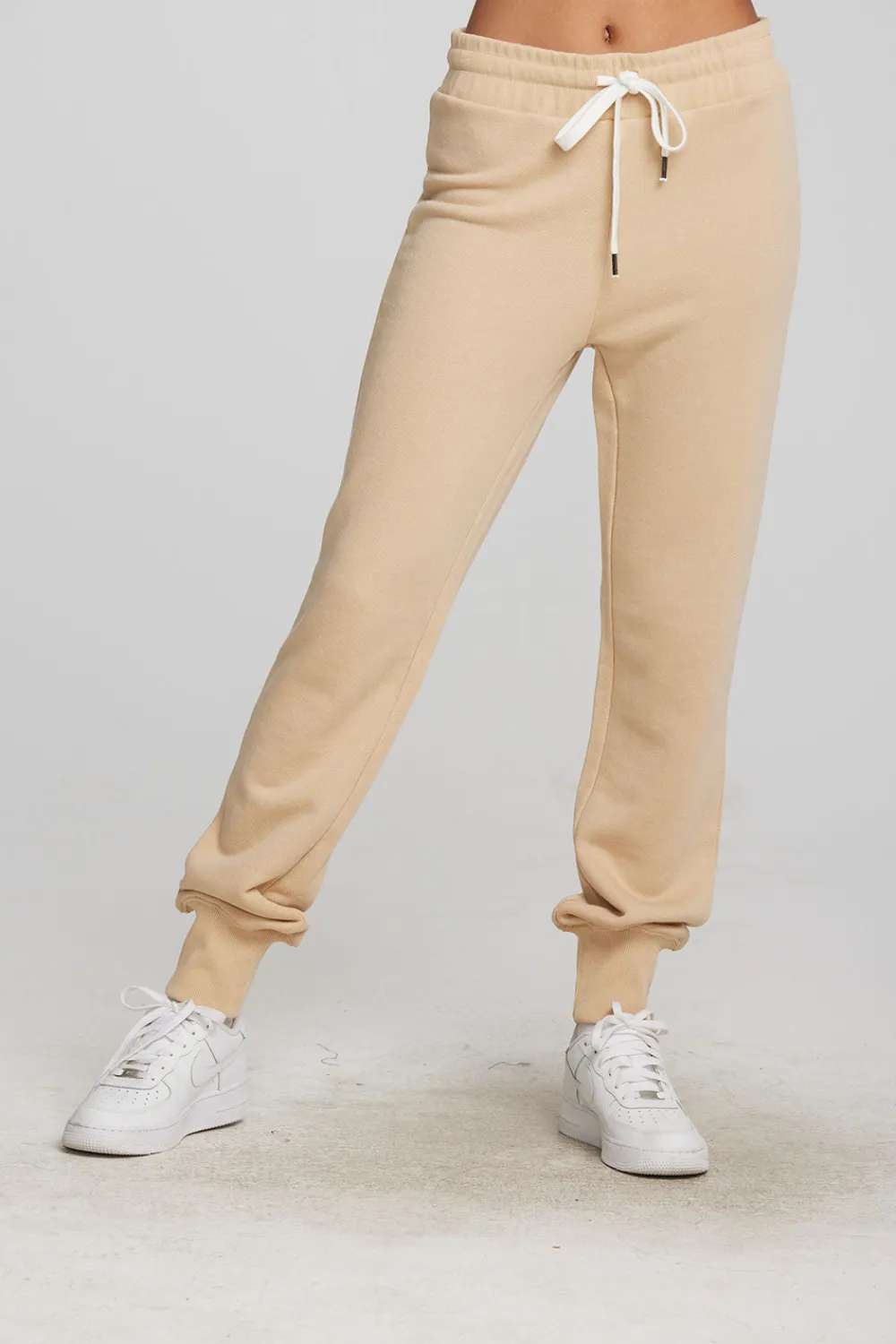 Clearance Zuma Cotton Terry Joggers With Rib And Shoestring Tie Women Loungewear|Bottoms