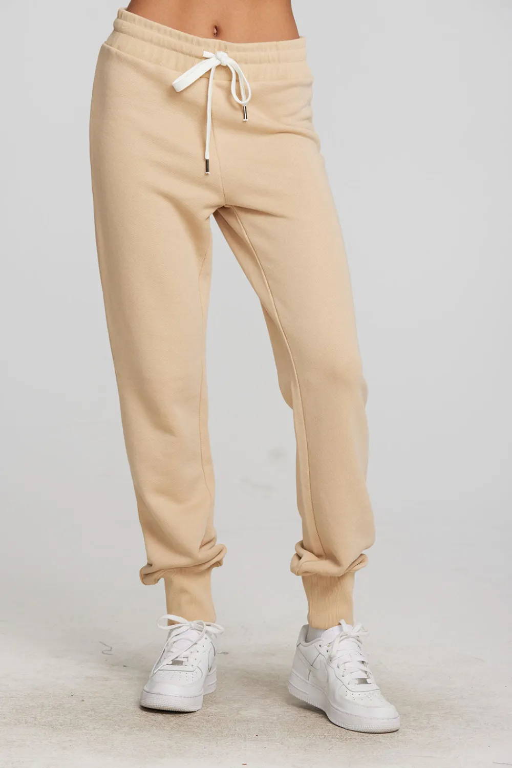 Clearance Zuma Cotton Terry Joggers With Rib And Shoestring Tie Women Loungewear|Bottoms