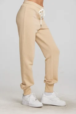 Clearance Zuma Cotton Terry Joggers With Rib And Shoestring Tie Women Loungewear|Bottoms