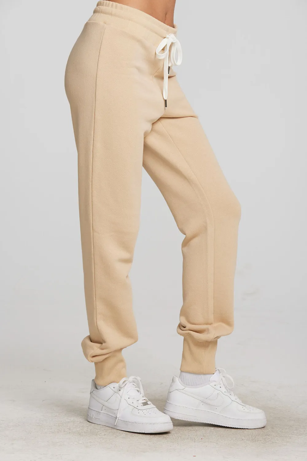 Clearance Zuma Cotton Terry Joggers With Rib And Shoestring Tie Women Loungewear|Bottoms