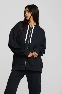 Cheap Zuma Cotton Terry Zip Up Hoodie Women Outerwear|Loungewear