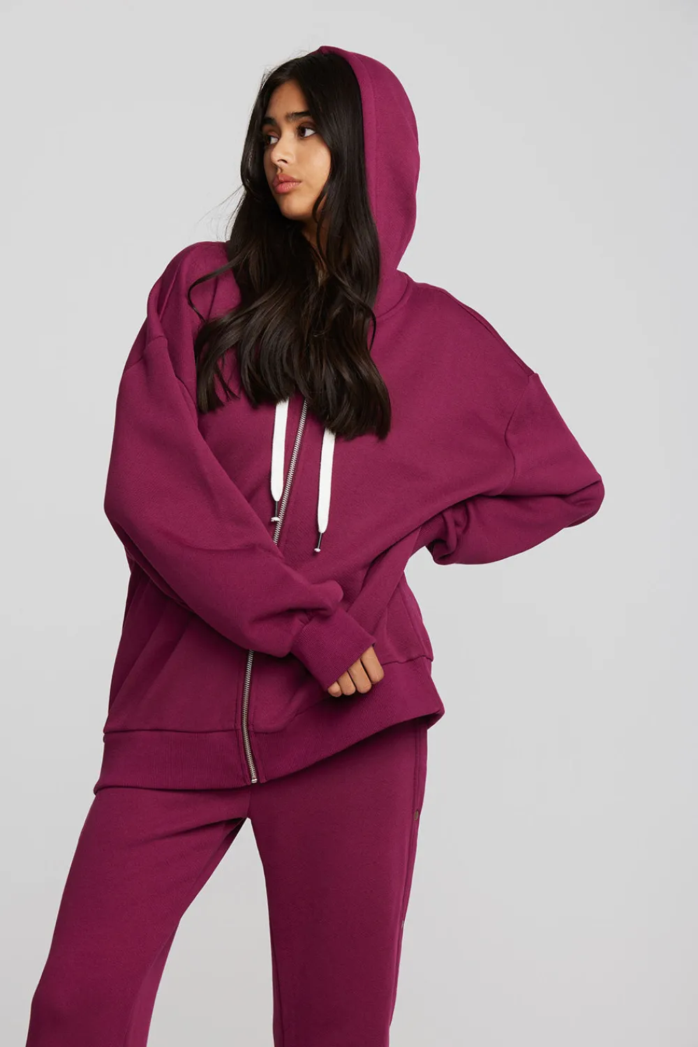 Discount Zuma Cotton Terry Zip Up Hoodie Women Outerwear|Tops